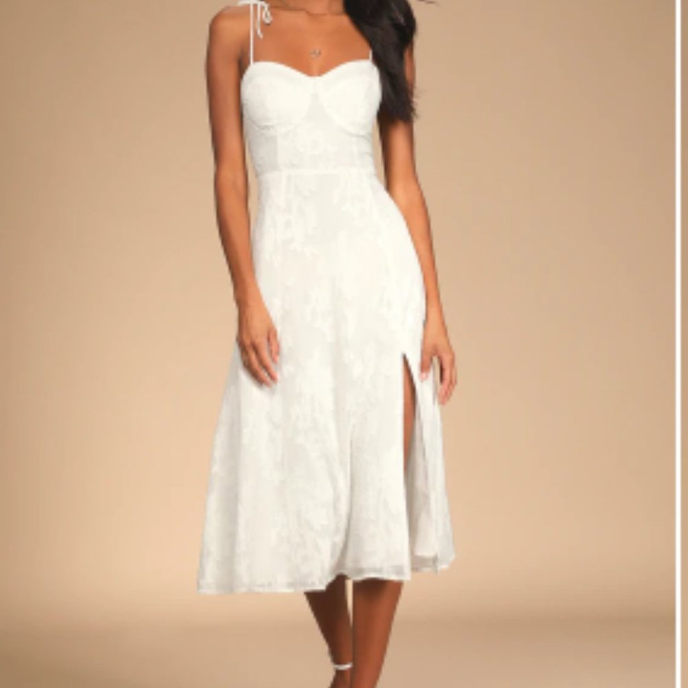 White Midi Dress - Lulu's